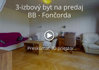 3-izbový byt na predaj – BB Fončorda